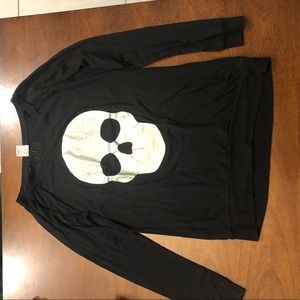 Victoria’s Secret Pink Holographic Skull Shirt